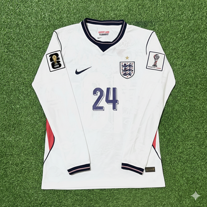 Cole Palmer 24- England 2026 World Cup Long Sleeve Kit Jersey Trikot Maillot