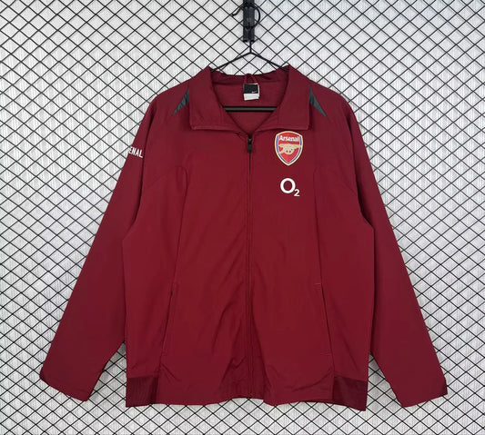 Arsenal 2005/2006 Red Retro Windbreaker Jacket