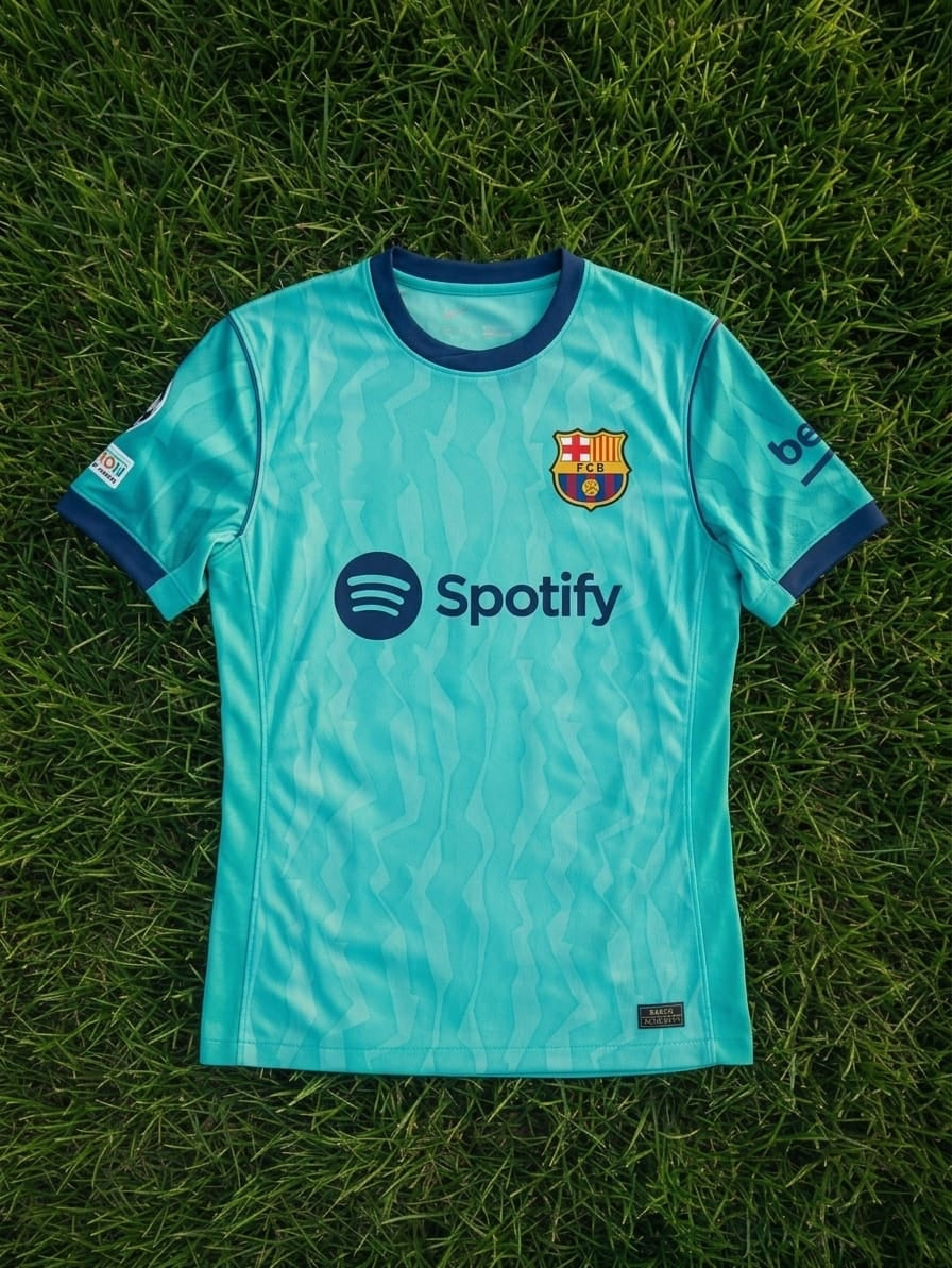 Jules Kounde #23 Barcelona 2026/2027 New Season Third Champions League Patch Football Jersey Trikot Maillot