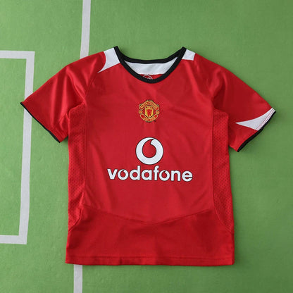 Manchester United 2005/06 Home Retro Kids Kit Jersey KinderTrikot Maillot Enfant Soccer Shirt