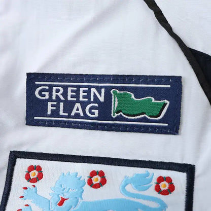 England White Retro Windbreaker Jacket – | Windbreaker Jacke | Coupe-Vent Soccer Shirt
