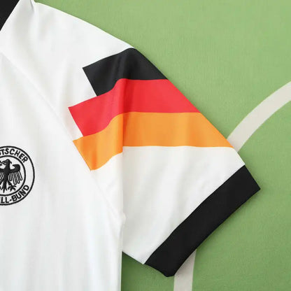 Germany Deutschland 1992 Season Home White Retro Jersey Trikot Soccer Shirt