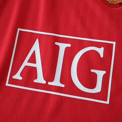 Manchester United 2007/08 Home Retro Kids Kit Jersey KinderTrikot Maillot Enfant Soccer Shirt