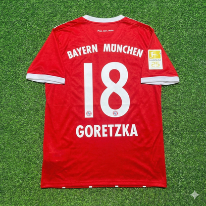 Leon Goretzka Bayern Munich 2017-2018 Retro Home Jersey