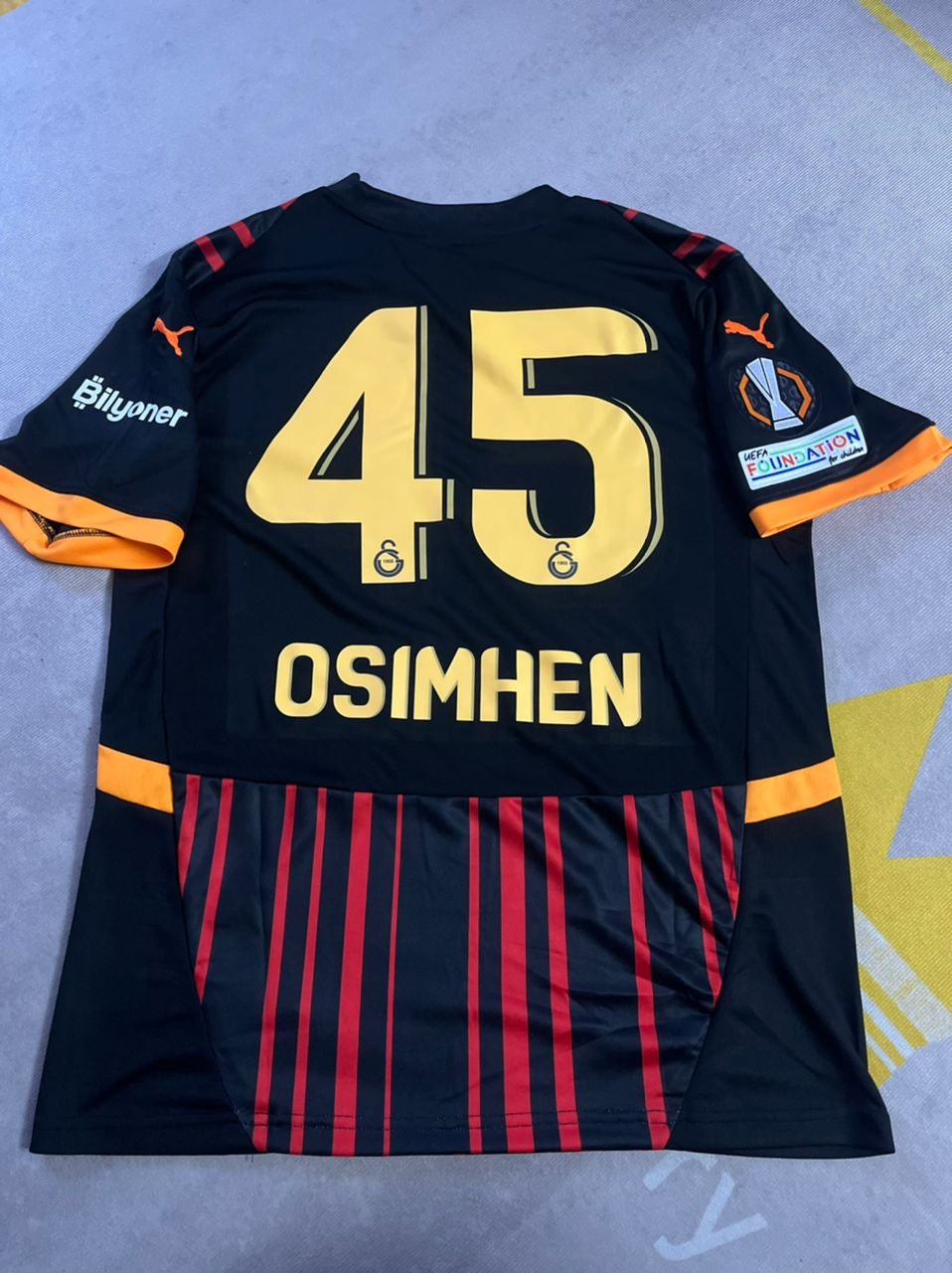 Galatasaray Osimhen Yeni Sezon Siyah  Kırmızı 2025 Season Trikot Forma