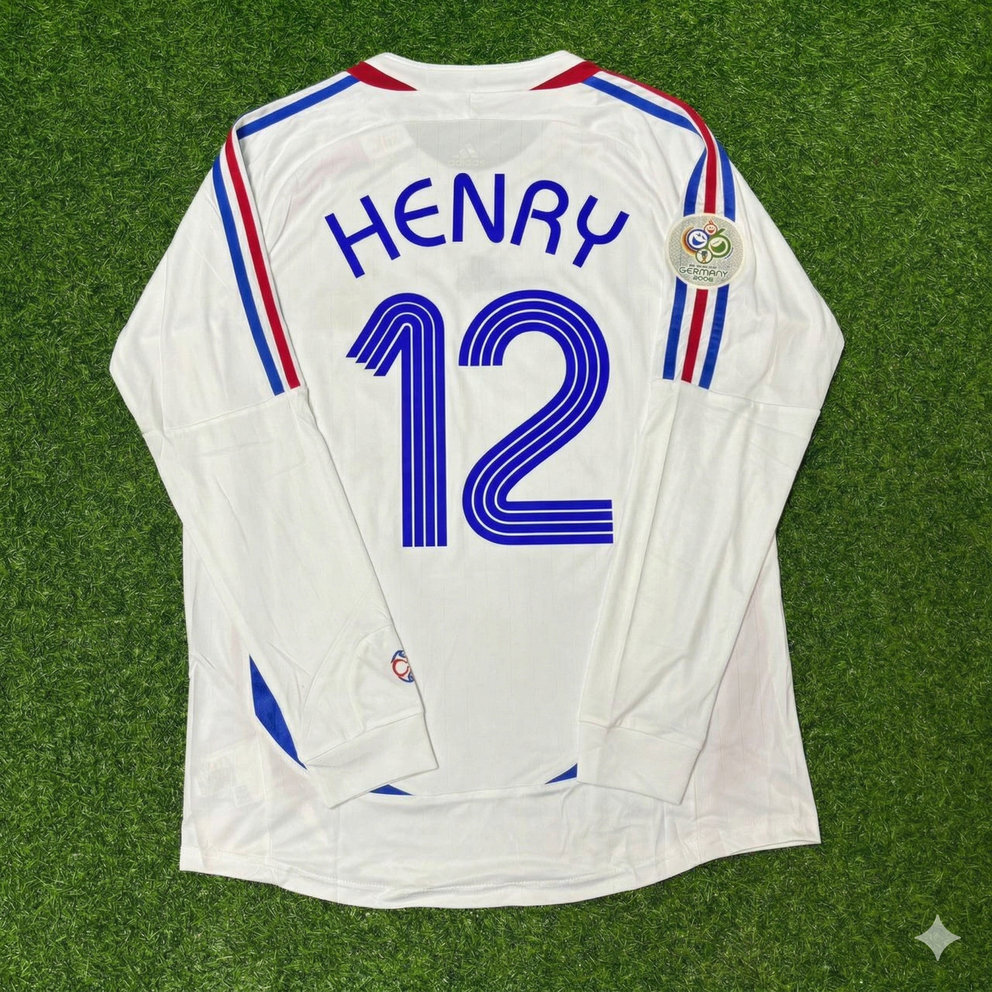 Thierry Henry France 2006 World Cup Final Long Sleeve White Retro Kit