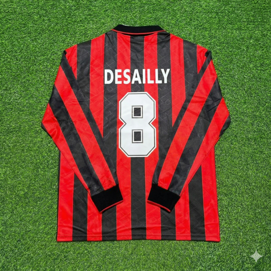 Marcel Desailly #8 AC Milan 1993 1994 Home Long Sleeve Retro Jersey