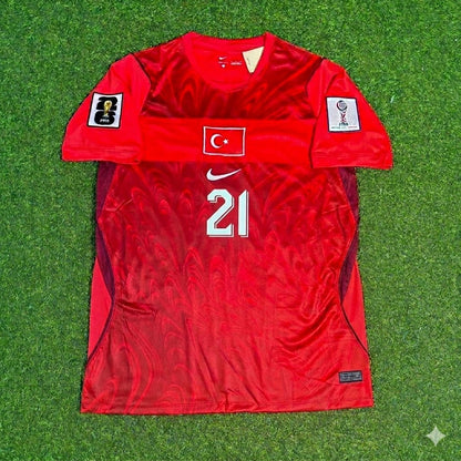 Yunus Akgün #21 Turkey Türkiye- World Cup 2026 - Home Red - Jersey Trikot - Maillot Maglia