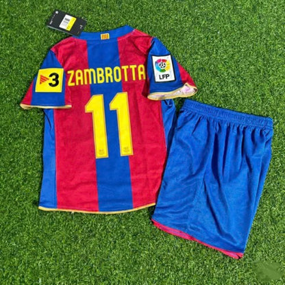 Gianluca Zambrotta 11- Barcelona 2007/2008 Retro KIDS Football Jersey