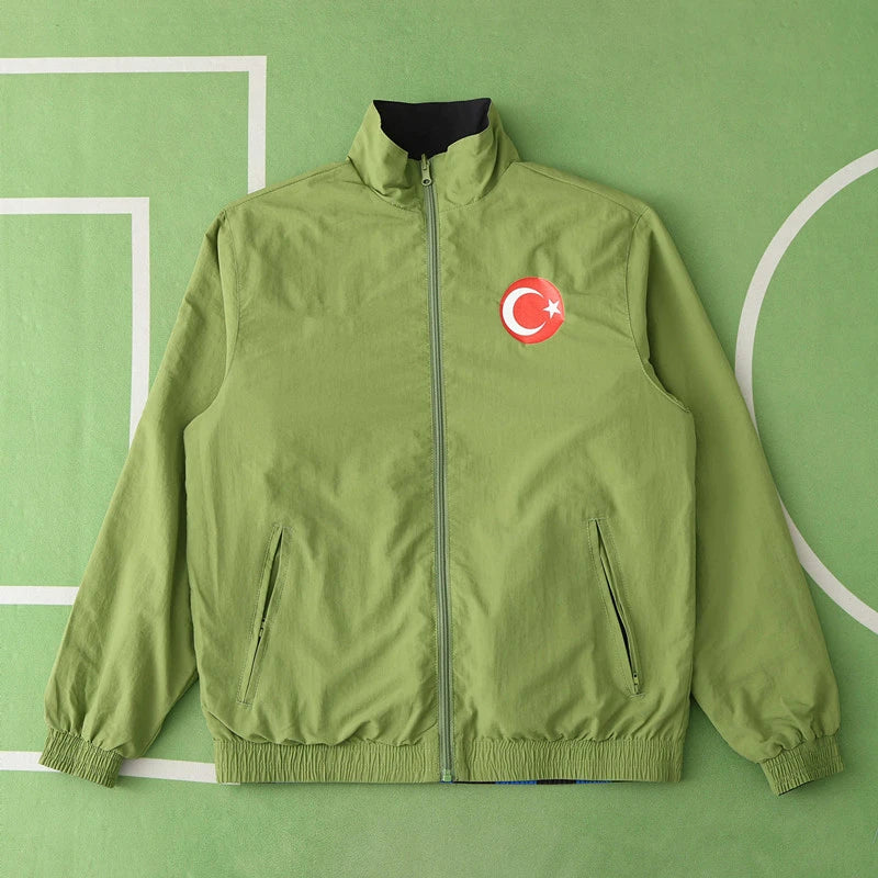 Türkiye Turkey Cift Tarafli Reversible Mont Jacket