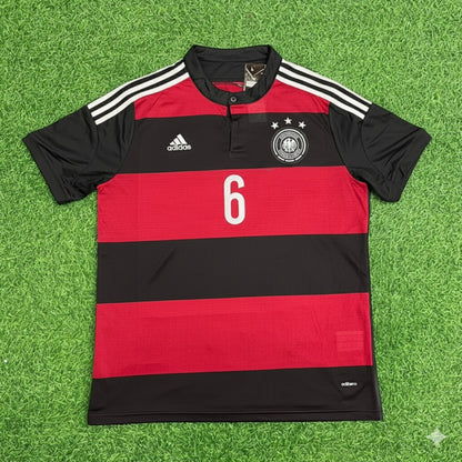 Sami Khedira Germany Deutschland 2014 World Cup Brazil Black Red Retro Jersey Trikot Soccer Shirt