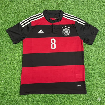 Mesut Özil Germany Deutschland 2014 World Cup Brazil Black Red Retro Jersey Trikot Soccer Shirt
