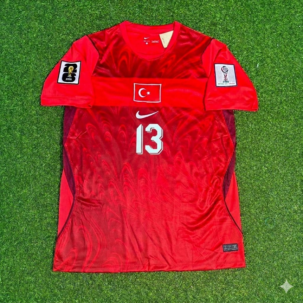 Deniz Gül #13 Turkey Türkiye - World Cup 2026 - Home Red - Jersey Trikot - Maillot Maglia