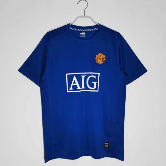 Manchester United 2008-2009 Blue Retro Fan Version