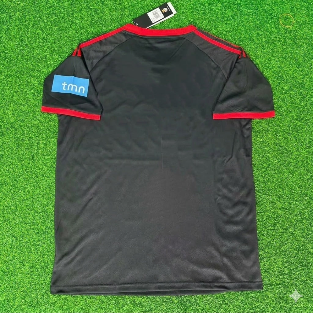Benfica 2009/2010 Away Black Retro Kit Jersey Trikot Maillot Soccer Shirt