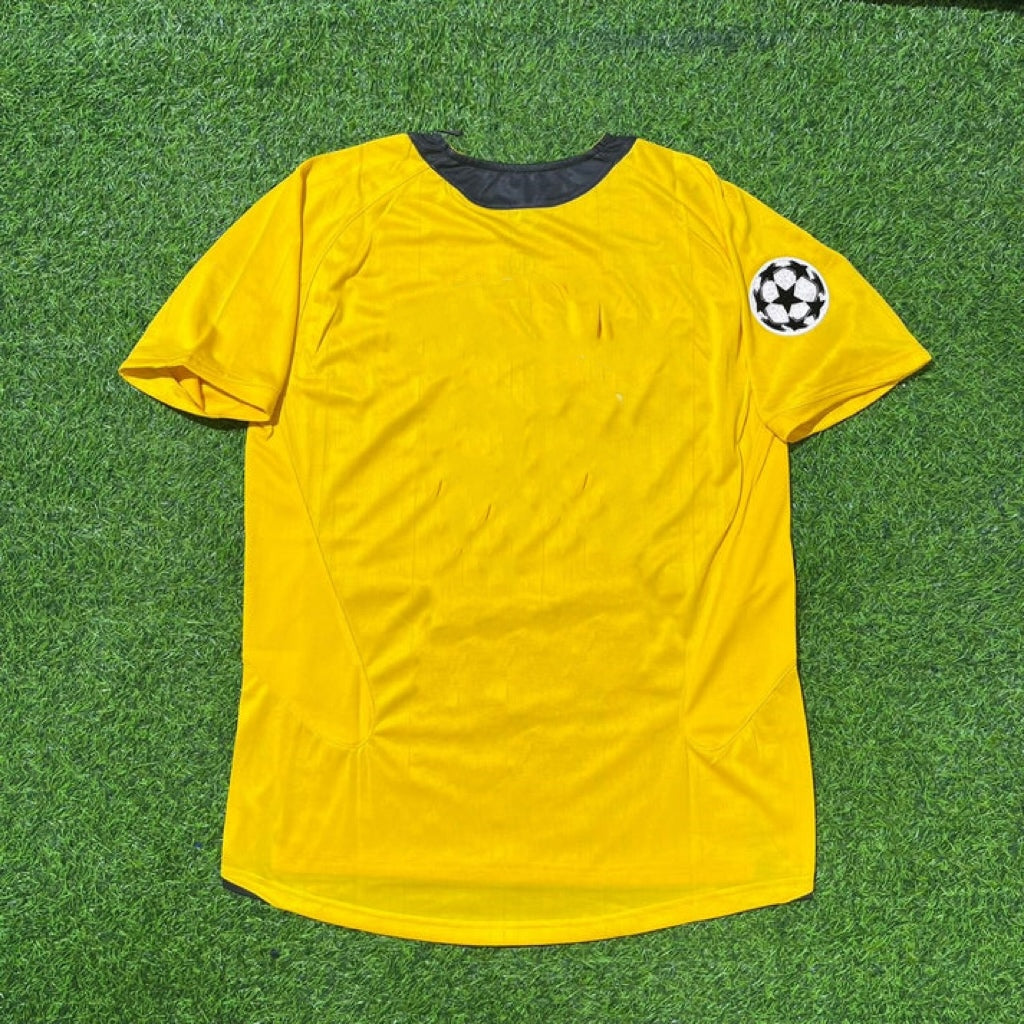 Arsenal 2005/06 Yellow Retro Kit Jersey Trikot Maillot Maglia