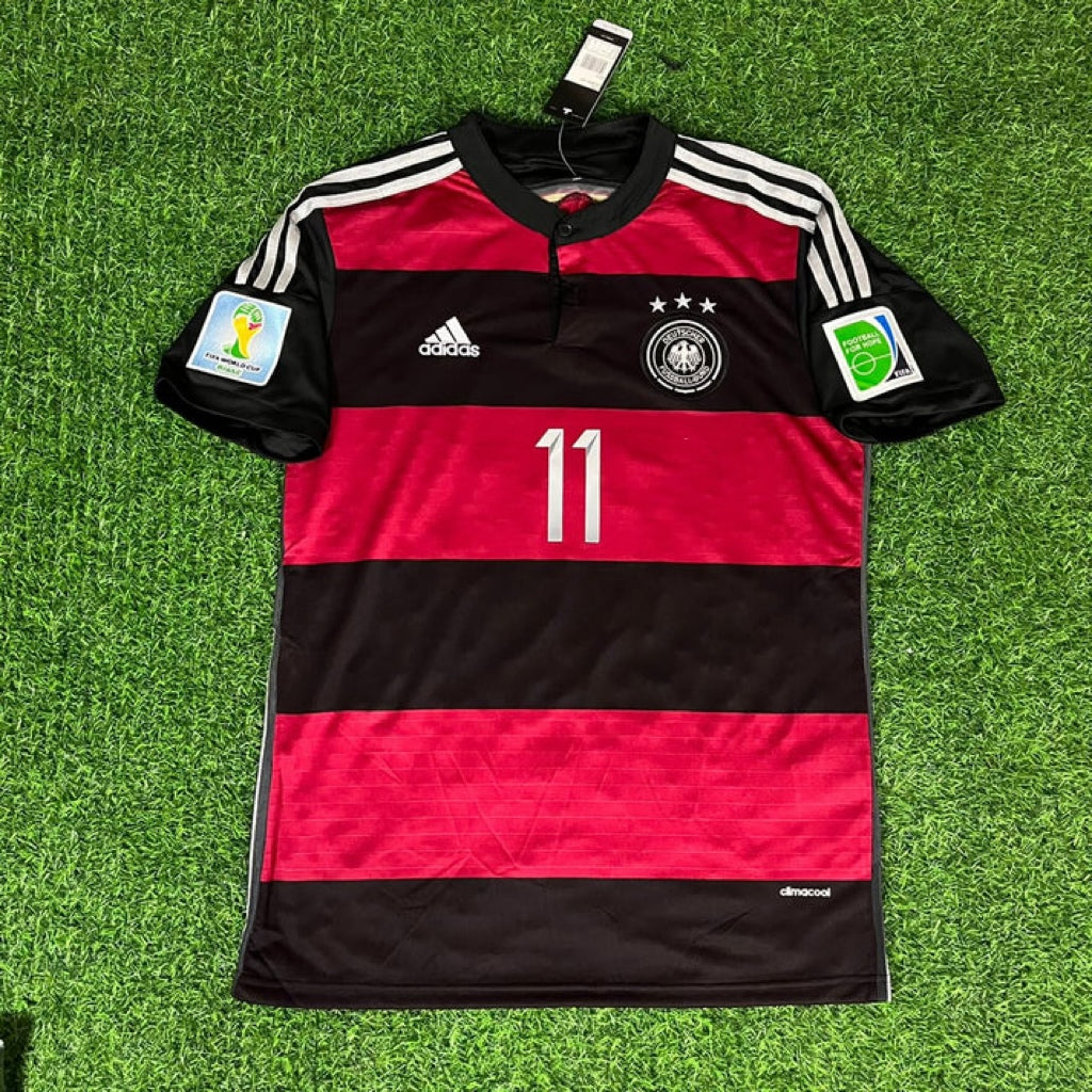 Miroslav Klose Germany Deutschland 2014 World Cup Black Red Retro Jersey Trikot Soccer Shirt