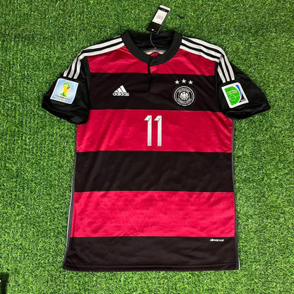 Miroslav Klose Germany Deutschland 2014 World Cup Black Red Retro Jersey Trikot Soccer Shirt
