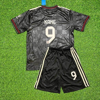 Harry Kane Bayern Munich 2026 Black Kids New Season Football Jersey Kit