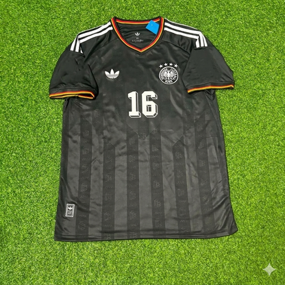 Philipp Lahm 16# Germany Black Retro Vintage Football Jersey