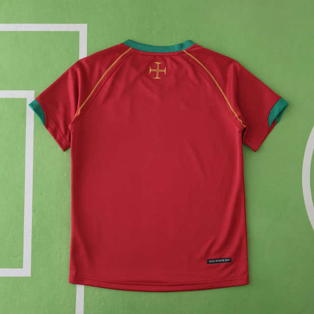 Portugal 2006 Season Home kids  Retro Jersey Trikot Soccer Shirt