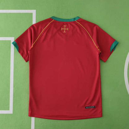 Portugal 2006 Season Home kids  Retro Jersey Trikot Soccer Shirt