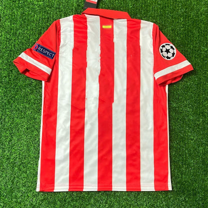 Atlético Madrid Home 2013/14 Jersey Red and White Retro Kit Trikot Jersey Maillot Soccer Shirt