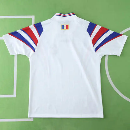 France 1996 Season Away White Retro Jersey Trikot Soccer Shirt