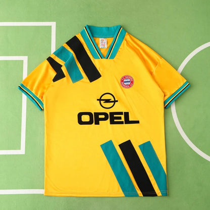 Bayern München 93/95 Season Yellow Away Retro Jersey Trikot Soccer Shirt
