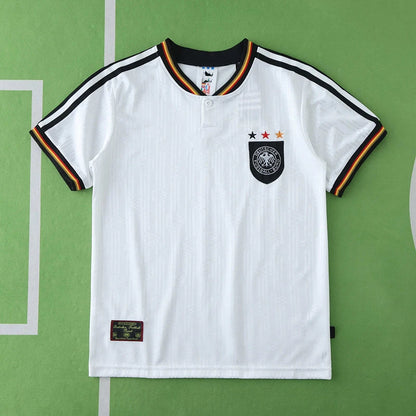 Germany Deutschland 1996 Home Retro Kids Kit Jersey KinderTrikot Maillot Enfant Soccer Shirt