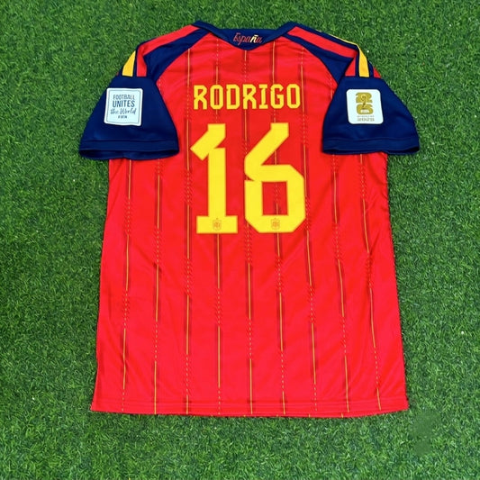Rodri #16 Spain 2026 World Cup Home Jersey Trikot Maillot