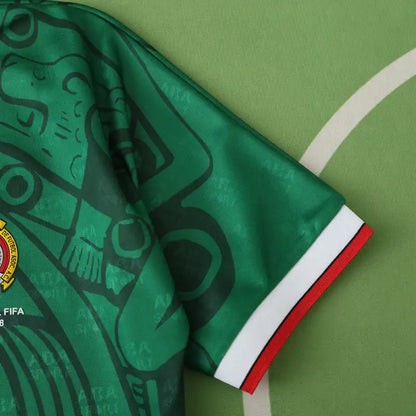 Mexico 1998 Season Home Green Retro Jersey Trikot Soccer Shirt