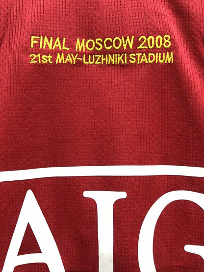 Manchester United Retro 2008 Champions League Retro-Trikot Maillot Strickwaren Maglia