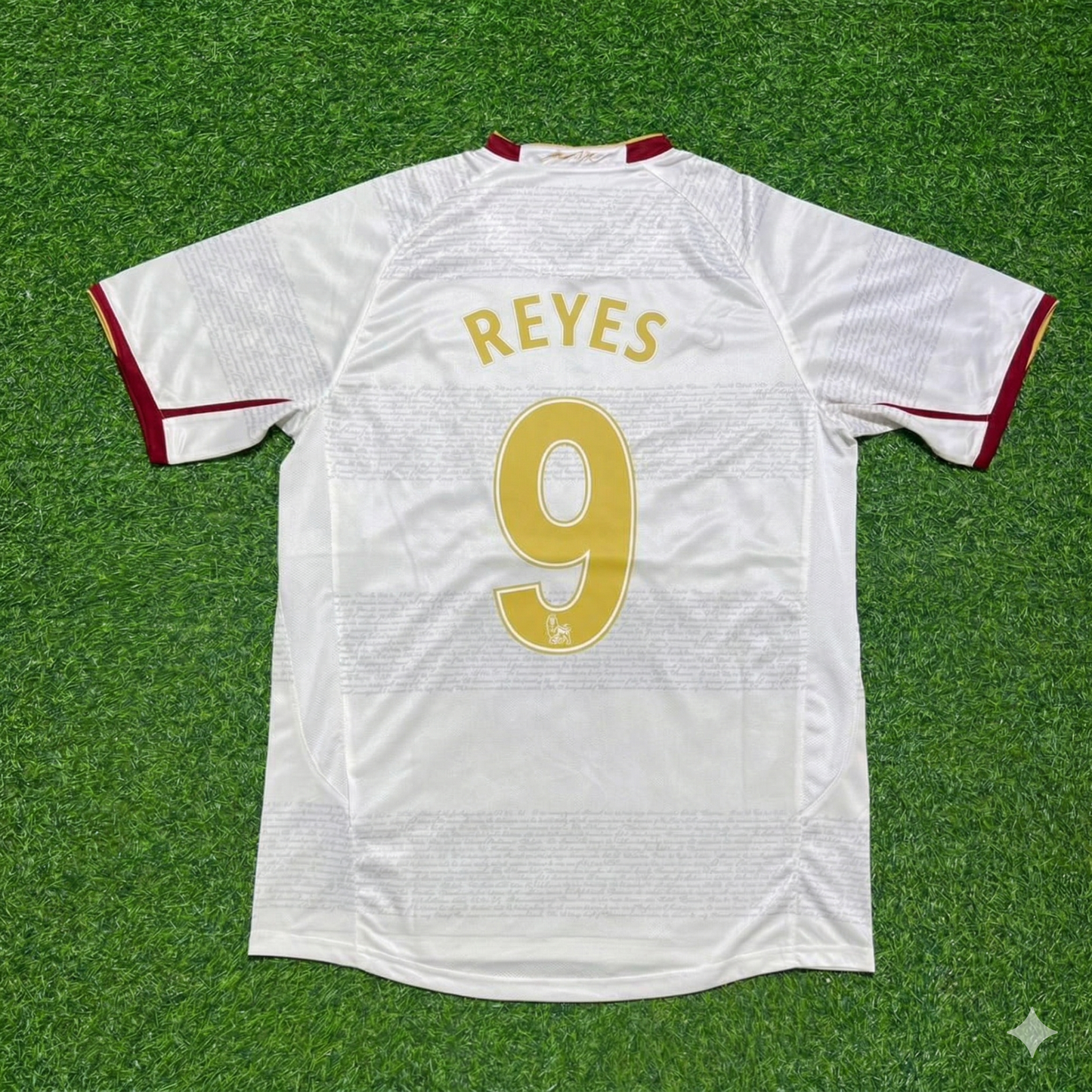 Jose Antonio Reyes #9 Arsenal 2004 2005 Away Retro White Jersey