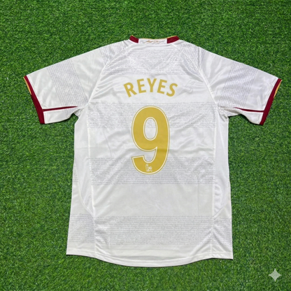 Jose Antonio Reyes #9 Arsenal 2004 2005 Away Retro White Jersey