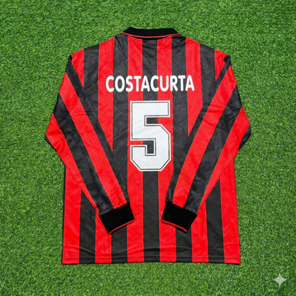 Alessandro Costacurta #5 AC Milan 1993 1994 Home Long Sleeve Retro Jersey