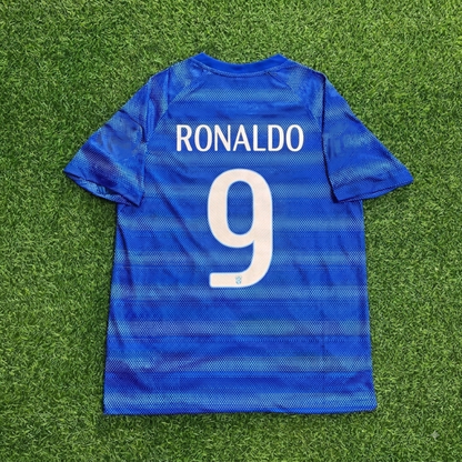 Ronaldo Nazario #9 Brazil  Retro Blue Jersey Trikot