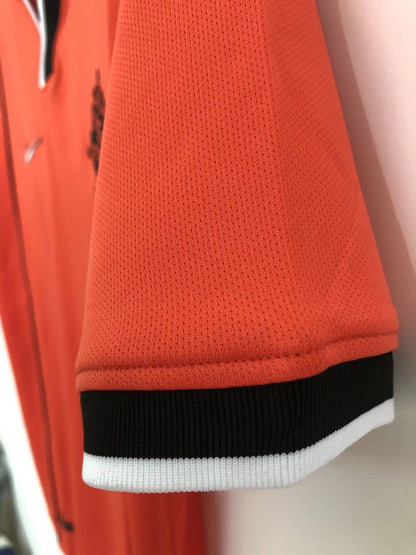 Dennis Bergkamp Netherlands - Holland 1998 World Cup Retro Version Home Orange Trui Jersey Trikot Soccer Shirt