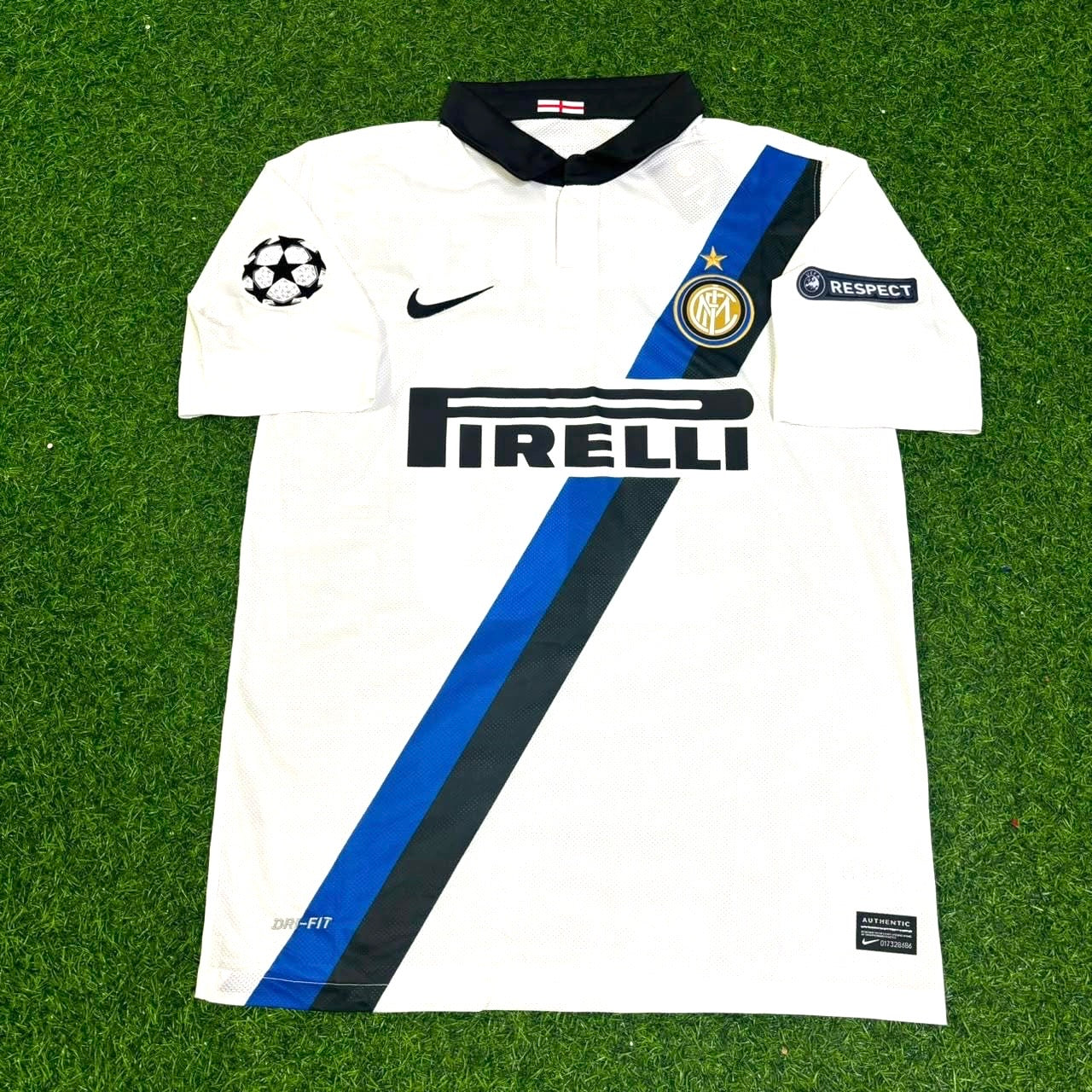 Dejan Stankovic #5 Inter 2011/2012 White Away Jersey Trikot Maillot Maglia Soccer Shirt