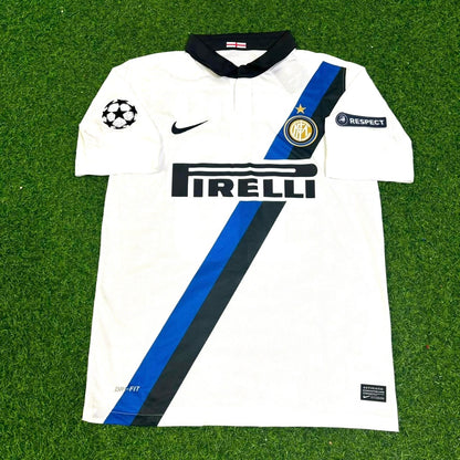 Dejan Stankovic #5 Inter 2011/2012 White Away Jersey Trikot Maillot Maglia Soccer Shirt
