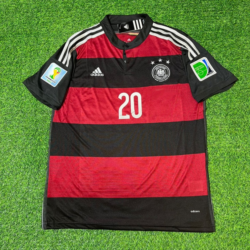 Jerome Boateng Germany Deutschland 2014 World Cup Brazil Black Red Retro Jersey Trikot Soccer Shirt