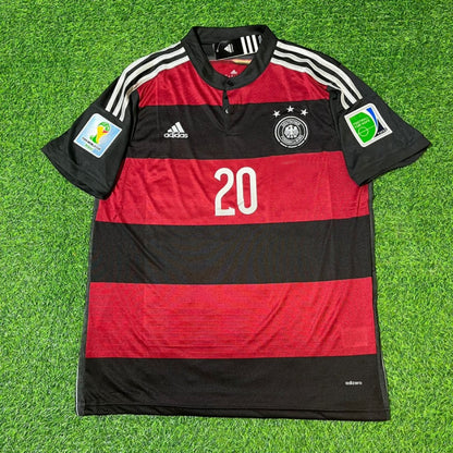 Jerome Boateng Germany Deutschland 2014 World Cup Brazil Black Red Retro Jersey Trikot Soccer Shirt