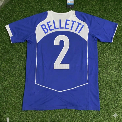 Juliano Belletti Brazil 2004 Blue Retro Football Jersey Kit