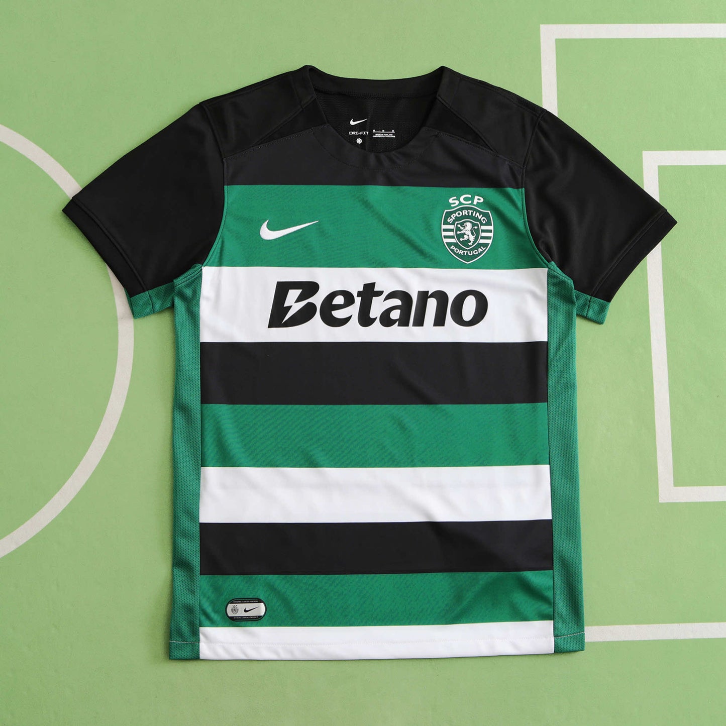 Grünes Fußball-Heimtrikot von Sporting Lissabon