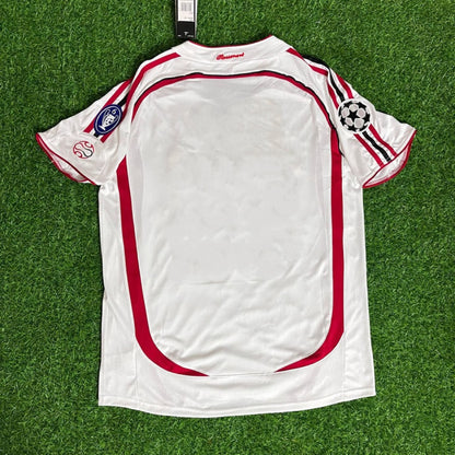 Milan 2007 Final Athene Champions League Final White Retro Football Jersey