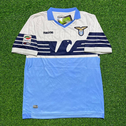Ștefan Radu #26 Lazio White Blue Retro Home Football Jersey
