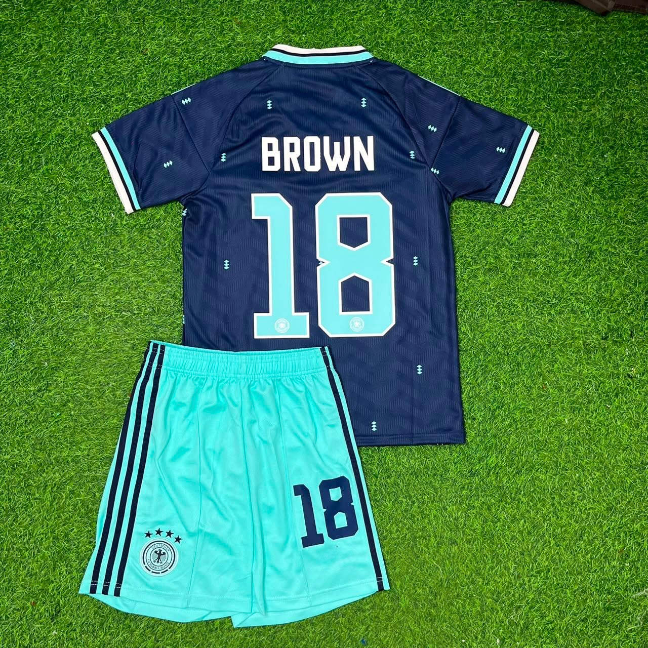 Nathaniel Brown #18 Deutschland 2026 Weltmeisterschaft Heim Kinder Fußballtrikot