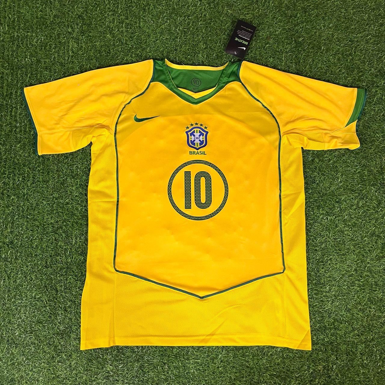 Alex de Souza 10– Brazil 2004–2006 Retro Kit Jersey – | Trikot | Maillot Soccer Shirt