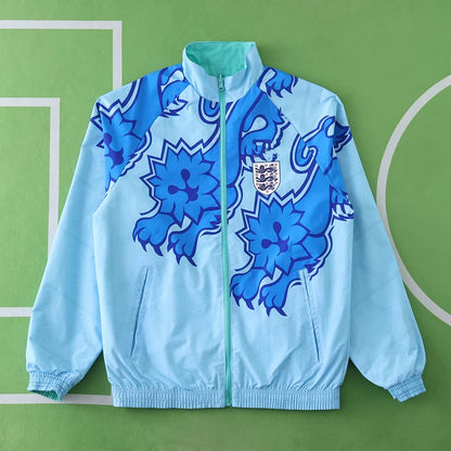 England 1992 Retro Both Sides Football Windbreaker Windjacke