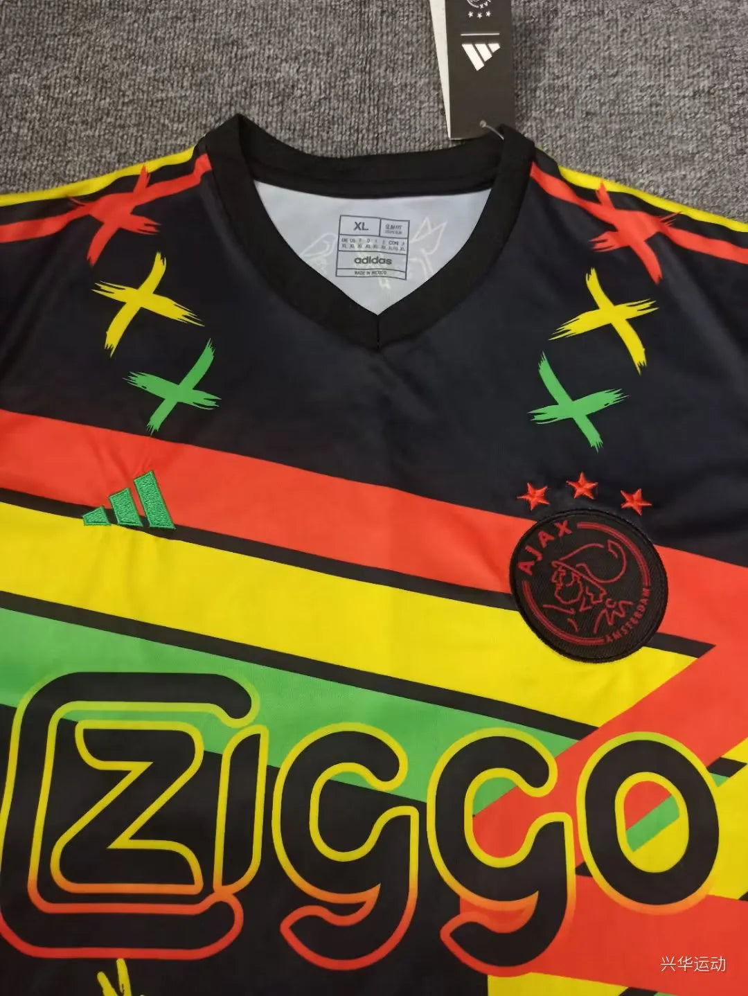 AFC Ajax x Bob Marley Three Little Birds Gedenk-Sonderedition Fußballtrikot Maillot Trikot Maglia Camiseta